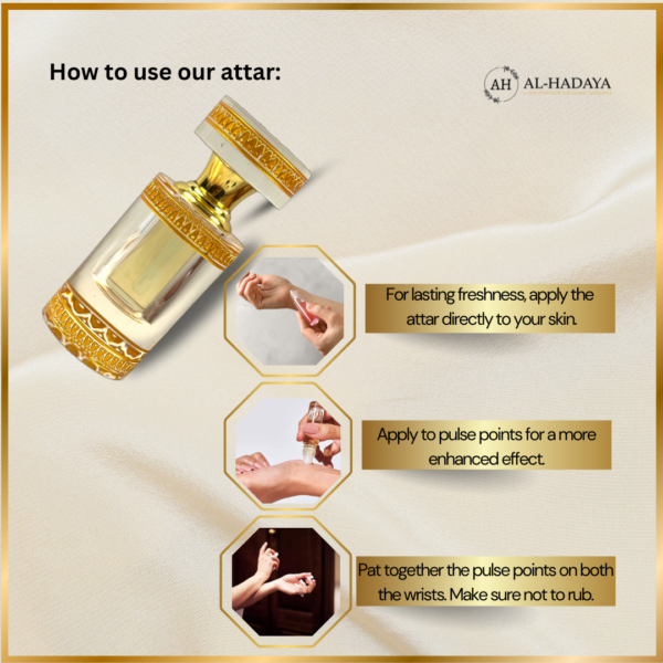 Jannat-ul-Firdaus Attar – Pure, Alcohol-Free Luxury Perfume Oil in Crystal Elegance (12ml) - Image 4